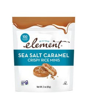 Element Snacks Sea Salt Caramel Crispy Rice Minis 3 oz. Element Snacks Sea Salt Caramel Crispy Rice Minis 3 oz.