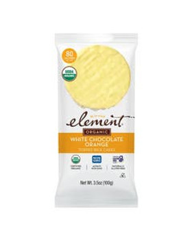 Element Snacks White Chocolate Vanilla Orange Topped Rice Cakes 3.5 oz. Element Snacks White Chocolate Vanilla Orange Topped Rice Cakes 3.5 oz.