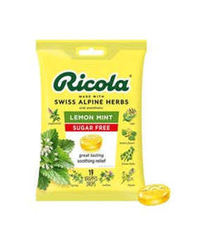 Ricola Lemon Mint Sugar Free Cough Drops 19 count Ricola Lemon Mint Sugar Free Cough Drops 19 count