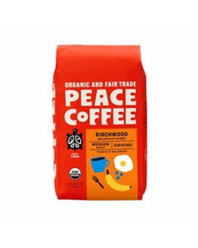 Peace Coffee Ground Birchwood Breakfast Blend 12 oz Peace Coffee Ground Birchwood Breakfast Blend 12 oz