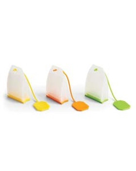 Harold Import HIC Silicone Tea Bag Infusers Set of 3 Harold Import HIC Silicone Tea Bag Infusers Set of 3