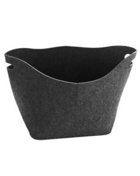 Greener Things Dark Grey Felt Storage Bag