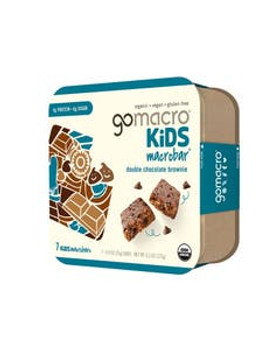 GoMacro Double Chocolate Chip Brownie Kids MacroBar 7 (0.9 oz.) pack GoMacro Double Chocolate Chip Brownie Kids MacroBar 7 (0.9 oz.) pack