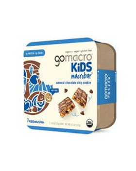 GoMacro Oatmeal Chocolate Chip Cookie Kids MacroBar 7 (0.9 oz.) pack GoMacro Oatmeal Chocolate Chip Cookie Kids MacroBar 7 (0.9 oz.) pack