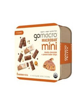 GoMacro Double Chocolate + Peanut Butter Chip MacroBar Minis 8 (0.9 oz.) pack GoMacro Double Chocolate + Peanut Butter Chip MacroBar Minis 8 (0.9 oz.) pack