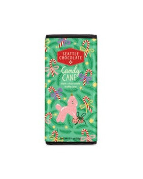 Seattle Chocolate Candy Cane Crunch Truffle Bar 2.5 oz. Seattle Chocolate Candy Cane Crunch Truffle Bar 2.5 oz.