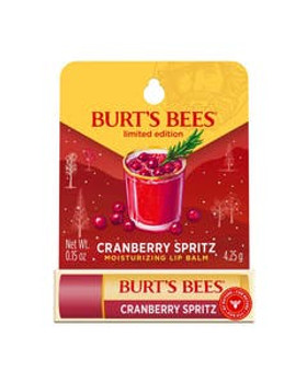 Burt's Bees Holiday Cranberry Spritz Lip Balm 0.15 oz. blister box Burt's Bees Holiday Cranberry Spritz Lip Balm 0.15 oz. blister box