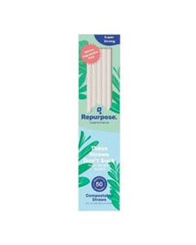 Repurpose Compostable Marine Degradable PHA Straws 50 count Repurpose Compostable Marine Degradable PHA Straws 50 count