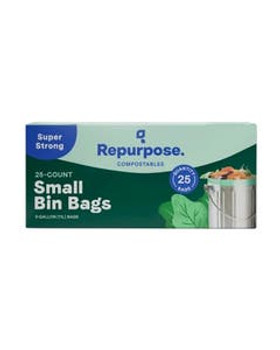 Repurpose Compostable 3 Gallon Small Bin Bags 25 count Repurpose Compostable 3 Gallon Small Bin Bags 25 count
