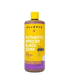 Alaffia Authentic African Black Soap Wild Lavender All-In-One Soap 32 fl. oz. Alaffia Authentic African Black Soap Wild Lavender All-In-One Soap 32 fl. oz.