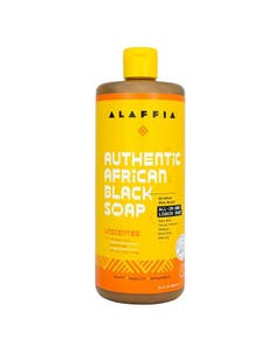 Alaffia Authentic African Black Soap Unscented All-In-One Soap 32 fl. oz. Alaffia Authentic African Black Soap Unscented All-In-One Soap 32 fl. oz.