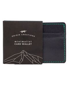 Origin Creations Artisan Leather Card Wallet Deep Water Navy