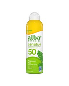 Alba Botanica Sensitive Fragrance-Free Sunscreen Spray SPF 50 5 fl. oz. Alba Botanica Sensitive Fragrance-Free Sunscreen Spray SPF 50 5 fl. oz.