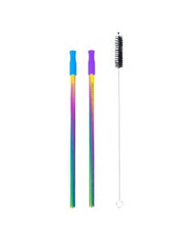 EcoVessel Rainbow Straw Set Pack of 2