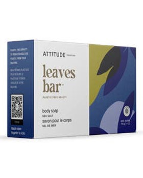 Attitude Leaves Bar Sea Salt Body Soap 4 oz. Attitude Leaves Bar Sea Salt Body Soap 4 oz.