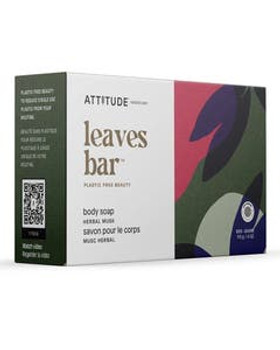 Attitude Leaves Bar Herbal Musk Body Soap 4 oz. Attitude Leaves Bar Herbal Musk Body Soap 4 oz.