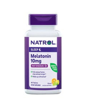 Natrol Melatonin Fast Dissolve Citrus Tablets 10 mg 60 count Natrol Melatonin Fast Dissolve Citrus Tablets 10 mg 60 count