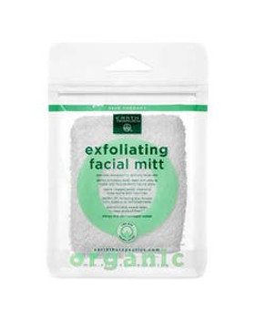 Earth Therapeutics White Organic Cotton Exfoliating Facial Mitt Earth Therapeutics White Organic Cotton Exfoliating Facial Mitt