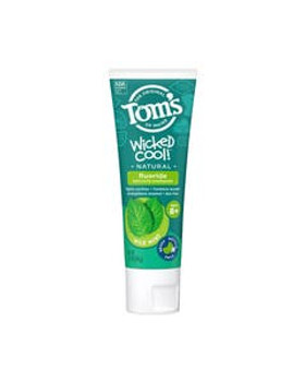 Tom's of Maine Mild Mint Wicked Cool Anticavity Fluoride Toothpaste 5.1 oz. Tom's of Maine Mild Mint Wicked Cool Anticavity Fluoride Toothpaste 5.1 oz.
