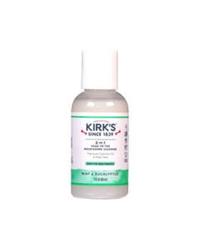 Kirk's Mint & Eucalyptus 3-in-1 Nourishing Cleanser 2 fl. oz. Kirk's Mint & Eucalyptus 3-in-1 Nourishing Cleanser 2 fl. oz.