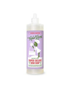 Rebel Green Lavender & Grapefruit Super Deluxe Dish Soap 16 fl. oz. Rebel Green Lavender & Grapefruit Super Deluxe Dish Soap 16 fl. oz.