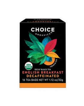Choice Tea Organic English Breakfast Decaf Tea 16 tea bags Choice Tea Organic English Breakfast Decaf Tea 16 tea bags