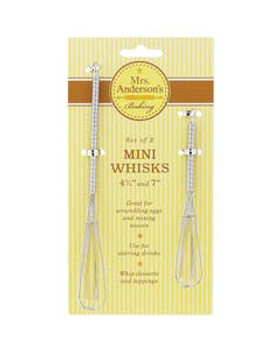 Mrs. Anderson Baking Mini Whisk Set of 2 Mrs. Anderson Baking Mini Whisk Set of 2