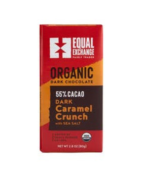 Equal Exchange Dark Chocolate Caramel Crunch with Sea Salt (55% Cacao) 2.8 oz bar Equal Exchange Dark Chocolate Caramel Crunch with Sea Salt (55% Cacao) 2.8 oz bar