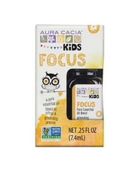 Aura Cacia Kids Focus Essential Oil Blend 0.25 oz boxed