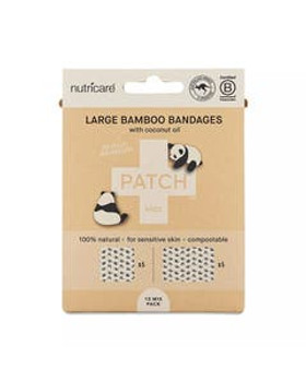 Patch Large Coconut Oil Bamboo Bandages 10 count