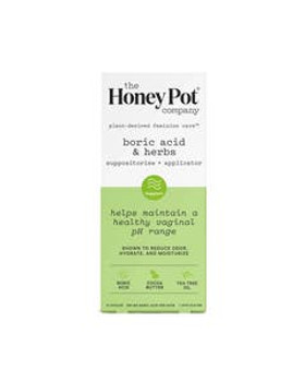 The Honey Pot Boric Acid & Herbs Suppositories 14 count