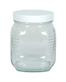 Small Glass Jar with Lid 30.5 oz.