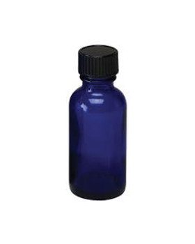Cobalt Blue Boston Round Bottle with Cap 6 count 0.5 oz Cobalt Blue Boston Round Bottle with Cap 6 count 0.5 oz