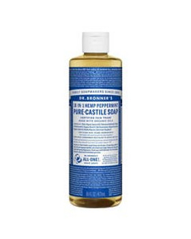 Dr. Bronner's 18-in-1 Peppermint Castile Soap 16 fl. oz. Dr. Bronner's 18-in-1 Peppermint Castile Soap 16 fl. oz.