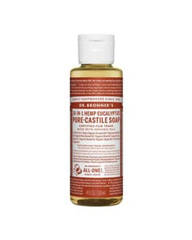 Dr. Bronner's 18-in-1 Eucalyptus Castile Soap 4 fl. oz. Dr. Bronner's 18-in-1 Eucalyptus Castile Soap 4 fl. oz.