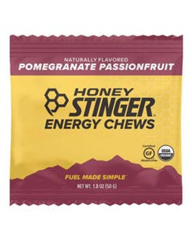 Honey Stinger Pomegranate Passionfruit Organic Energy Chews 1.8 oz. Honey Stinger Pomegranate Passionfruit Organic Energy Chews 1.8 oz.