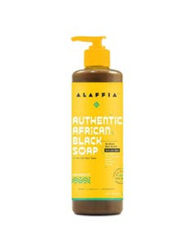 Alaffia Authentic African Peppermint Black Soap 16 fl. oz. Alaffia Authentic African Peppermint Black Soap 16 fl. oz.