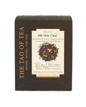 The Tao of Tea 500 Mile Chai Pyramid Sachets 15 count The Tao of Tea 500 Mile Chai Pyramid Sachets 15 count