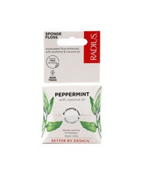 Radius Vegan Peppermint Sponge Floss 55 yards Radius Vegan Peppermint Sponge Floss 55 yards