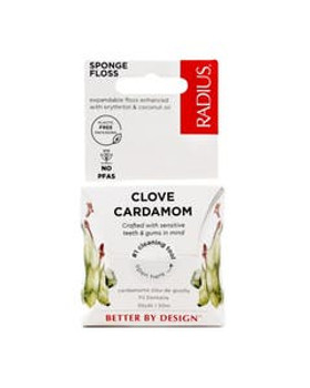 Radius Vegan Clove Cardamom Sponge Floss 55 yards Radius Vegan Clove Cardamom Sponge Floss 55 yards