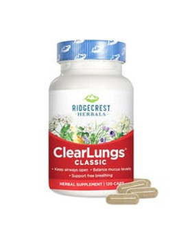 Ridgecrest Herbals Clear Lungs Classic 120 capsules