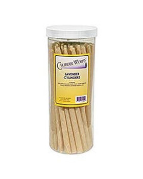 Cylinder Works Lavender Natural Paraffin Candles 50 count
