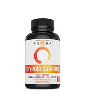 Zhou Thyroid Support with Iodine 60 VegCaps Zhou Thyroid Support with Iodine 60 VegCaps