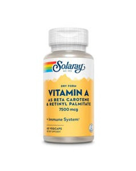 Solaray Dry Form Vitamin A 60 VegCaps