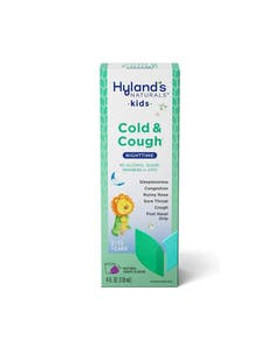 Hyland's 4 Kids Grape Cold & Cough Nighttime 4 fl. oz. Hyland's 4 Kids Grape Cold & Cough Nighttime 4 fl. oz.