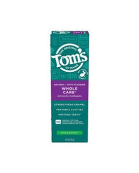Tom's of Maine Spearmint Whole Care Anticavity Fluoride Toothpaste 4 oz.