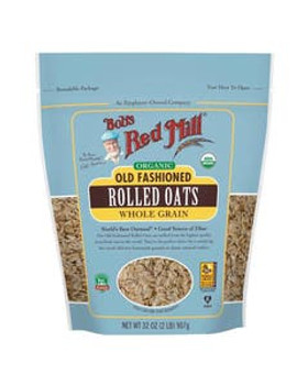 Bob's Red Mill Organic Regular Rolled Oats 32 oz. resealable bag Bob's Red Mill Organic Regular Rolled Oats 32 oz. resealable bag