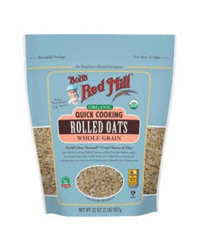 Bob's Red Mill Organic Quick Rolled Oats 32 oz. resealable bag Bob's Red Mill Organic Quick Rolled Oats 32 oz. resealable bag