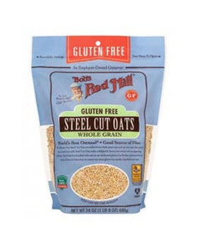 Bob's Red Mill Gluten-Free Steel Cut Oats 24 oz. resealable bag Bob's Red Mill Gluten-Free Steel Cut Oats 24 oz. resealable bag