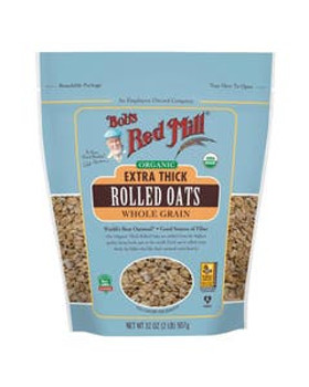 Bob's Red Mill Organic Thick Cut Rolled Oats 32 oz. resealable bag Bob's Red Mill Organic Thick Cut Rolled Oats 32 oz. resealable bag
